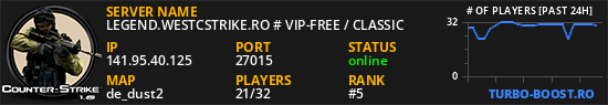 LEGEND.WESTCSTRIKE.RO # VIP-FREE / CLASSIC