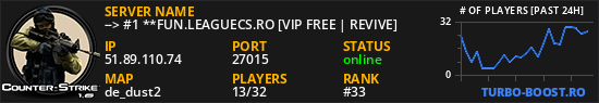 --> #1 **FUN.LEAGUECS.RO [VIP FREE | REVIVE]