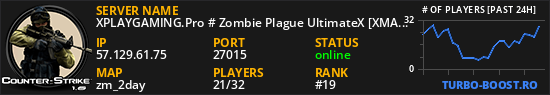 XPLAYGAMING.Pro # Zombie Plague UltimateX [XMASUpdate + FDL + VIP] ®