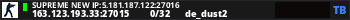 Supreme NEW IP:5.181.187.122:27016