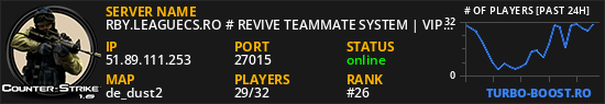 RBY.LEAGUECS.RO # REVIVE TEAMMATE SYSTEM | VIP FREE