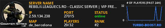 REBELII.LEAGUECS.RO - CLASSIC SERVER | VIP FREE