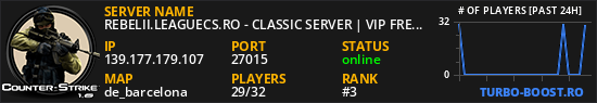 REBELII.LEAGUECS.RO - CLASSIC SERVER | VIP FREE