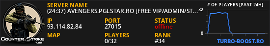 (24:37) AVENGERS.PGLSTAR.RO [FREE VIP/ADMIN/STEAM BONUS]