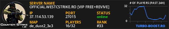 OFFICIAL.WESTCSTRIKE.RO [VIP FREE+REVIVE]
