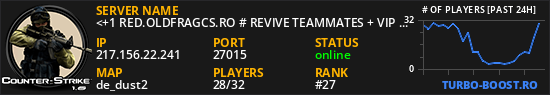 <+1 RED.OLDFRAGCS.RO # REVIVE TEAMMATES + VIP FREE