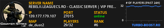REBELII.LEAGUECS.RO - CLASSIC SERVER | VIP FREE